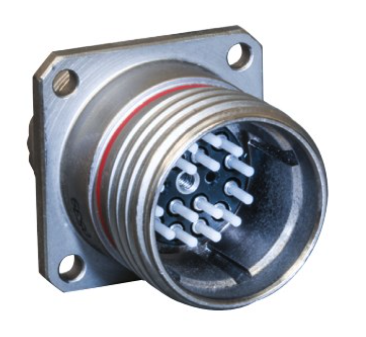 180-122 (H7) Square Flange Receptacle with Round Holes.png